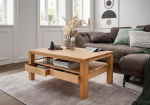 Bora 2134 Kohvilaud 2 sahtliga T&auml;ispuidust tammepuust umbes 110 x 48 x 70 cm
