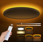 Rehvid LED laevalgusti Dimmitav 24 W 2800 LM, laevalgusti kaugjuhtimispuldiga, 1800 K dimmitav &ouml;ine valgus, 3000 K - 6500 K magamistoalamp magamistuppa, lastetuppa, elutuppa, vannituppa