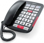 Emporia AMPLi40 must ja h&otilde;bedane v&otilde;imendatud telefon suurte nuppudega