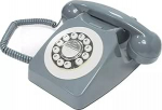 Retro juhtmega kodutelefon - t&ouml;&ouml;maja lauatelefon Vitage Rotary Old Classic Style (Hall)
