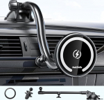 MAGJIEYX f&uuml;r MagSafe Autohalterung Ladeger&auml;t, 15W Magnet Auto Handyhalter mit Ladefunktion f&uuml;r iPhone 16/15/14/13/12 Serie, 3 in 1 L&uuml;ftung/Dashboard/Windschutzscheibe Kabelloses KfZ Halter