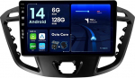 BXLIYER Android 14 - [6G+128G] - Autoradio Ford Tourneo Transit Custom (2013-2021) - Traadita CarPlay/Android Car/DSP - Kaamera & MIC - IPS 9-tolline 2 DIN - DAB roolijuhtimispult kiire bootimine