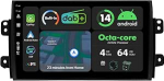[4G + 64G] IPS 9-tolline Android 14 autoraadio Suzuki SX4/Fiat Sedici 2005-2016 jaoks koos Navi Octa Core'iga [sisseehitatud DAB+/CarPlay/Android Car/DSP/GPS/Bluetooth 5.0/WLAN/USB