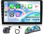 8 Core 6G + 128G Android Autoradio Opel Zafira/Antara/Astra 2006-2010 traadita Carplay Android auto navigatsioon WiFi 360&deg; Panorama 9-tolline puuteekraaniga autoraadio Bluetooth FM/RDS/DSP EQ/SWC tagumine vaade