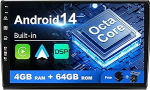 Android 13 IPS Autoradio Sobib Fiat Bravo (2006-2012) - Sisseehitatud Carplay/Android Car/DSP - LED kaamera + MIC - 4G + 64G - DAB 360 kaamera roolijuhtimine Fast Boot WiFi AHD - 2 DIN