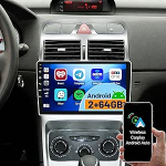 2+64G Androidi autoraadio Peugeot 307 2002-2013 juhtmevaba Carpaly & Android Car, 9-tolline IPS puuteekraaniga raadio Bluetooth/GPS/Reversioonikaamera/FM/WiFi/SWC/26UIga