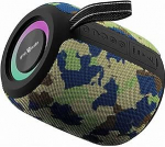 Gembird GMB-Audio kaasaskantav Bluetooth LED-k&otilde;lar - Camo Edition - juhtmevaba k&otilde;lar RGB valgusefektidega, TWS stereoheliga ja mitmek&uuml;lgsete taasesitusvalikutega