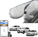 4K ees ja taga 1080p Dash Cam Custom Fit Audi (mudel B Hall) A4 A6 Allroad A3 A5 A5 A6 Q5 A8 S8 A7 S5 Q3 S3 S7, integreeritud OEM v&auml;limus, WiFi ja tasuta rakendus, 128 GB kaart