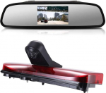 12 mm objektiivi CMOS tagurduskaamera + 4,3-tolline auto tahavaatepeegel pidurituled auto katuse tagurduskaamera Ford Transit Connect 2014-2017 Van Business MPV SUV bussile