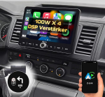 DYNAVIN Android autoraadio navigatsioon VW T5 T6 Caddy Tiguan Sharan Skoda, 10,1-tolline raadio juhtmevaba Carplay ja Android Car, Head-up Display, sisaldab DAB+: D9-V10W PR F