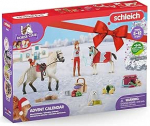 schleich 98642 Horse Club advendikalender 2022, lastele alates 5. eluaastast, hobusef&auml;nnidele koos inimlike m&auml;nguasjafiguuride, hobuste ja paljude aksessuaaridega