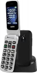 FEGA vanemate mobiiltelefon Kokkupandav mobiiltelefon ilma lepinguta, 4G mobiiltelefon eakatele suurte nuppudega, h&auml;daabinupp (SOS), laua laadimisjaam, 1300 mAh aku, pension&auml;ride mobiiltelefon.