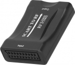 SCART to RF video adapter, 67,25 MHz 61,25 MHz TV Box v&auml;ljund muundur PAL &uuml;hilduv signaalikonverter konsoolidele DVD m&auml;ngijaile