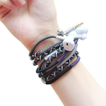 URIZONS In-Ear v&auml;rvilised k&otilde;rvaklapid kaabel - mikrofoni ja puldiga k&otilde;rvaklapid k&auml;sitsi valmistatud kangast punutud iPhone'ile