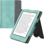 kwmobile Flip Case &uuml;hilduv Kobo Glo HD/Touch 2.0-ga - K&auml;terihm - Kaane Mint Green Dark Grey