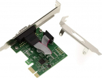 KALEA-INFORMATIQUE PCI Express PCIe PCIe Serial RS232 1-portiline kontrollerkaart ASIX AX99100 kiibistikuga. V&otilde;imalikud madala ja k&otilde;rge profiiliga kinnitused.