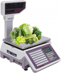Digitale Barcode-Waage f&uuml;r den gewerblichen Gebrauch mit doppelseitigem Stangen-Display, 63 Tastenkombinationen f&uuml;r Superm&auml;rkte und Lager, Kapazit&auml;t: 30 kg
