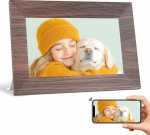 BWJBSW WLAN Digital Picture Frame, 7 Inches, Electric Photo Frame with IPS Touch Screen, 32 GB Memory, Auto Rotate and Audio, Easy Sharing of Photos, Videos, Music via App, Best Choice for Gift