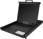 StarTech.com 8-portiline Rack KVM konsool 1,8 m kaablitega - USA klaviatuur (QWERTY), integreeritud KVM l&uuml;liti 19-tollise LCD monitoriga - 1U LCD KVM konsool - OSD KVM - 50 000 MTBF - USB + VGA (RKCONS1908K)