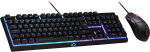 Cooler Master MS110 RGB klaviatuuri ja m&auml;nguhiire kombinatsioon - lineaarsed m&auml;lumehaanilised l&uuml;litid, 26 Anti-Ghosting nuppu, parda peal olev juhtimine, m&auml;nguhiir 4 DPI seadistusega - Saksa paigutus QWERTZ