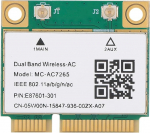 Ejoyous PCIE WLAN kaart MC-AC7265, Traadita WLAN kaart v&otilde;rguadapter Dual Band 2.4G/5G Bluetooth WiFi v&otilde;rgukaart s&uuml;learvuti s&uuml;learvutile 8 10