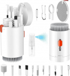 Keyboard Cleaning Kit, 20 in 1 Screen Cleaner Kit Mobile Phone, Keyboard Cleaner with Brush, Keyboard Cleaner, Laptop Cleaner for Tablet, Computer, PC Monitor, Camera with Spray White