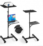 VEVOR projektori statiiv Projektori statiiv Reguleeritav k&otilde;rgus 86-136 cm, s&uuml;learvuti p&otilde;randaplatvorm projektorile, multifunktsionaalne hoidik koosolekute jaoks, projektsioonik&auml;ru videostatiiv 50 x 45 x 136 cm