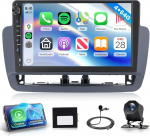 Rimoody 4G + 64G Android Autoradio Seat Ibiza 2012-2015 9-tolline siseruumides olev raadio koos traadita Carplay Android auto navigatsiooniga GPS peeglilink Bluetooth FM/RDS/EQ WiFi roolijuhtimine tagurdamine