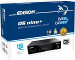 Edision OS NINO + Full HD Linux E2 Combo vastuv&otilde;tja H.265 / HEVC (1x DVB-S2, 1x DVB-T2/C, WLAN sisseehitatud, Bluetooth sisseehitatud, 2x USB, HDMI, LAN, Linux, kaardilugeja) mustanahaline