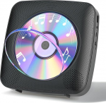 Gueray laua CD-m&auml;ngija Bluetooth CD-m&auml;ngija koos k&otilde;laritega koju 1800 mAh Kaasaskantav CD-m&auml;ngija AUX USB k&otilde;rvaklappide pesaga FM-raadio koos kaugjuhtimispuldiga Tolmukaitse LCD-ekraaniga lastele Must