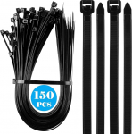 150 St&uuml;ck 600mm Kabelbinder Schwarz lang