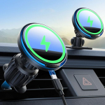 Lamicall 15 W MagSafe autokinnitusele koos laadimisfunktsiooniga - [3-in-1 uuendatud intelligentne kiip] auto ventilatsioon armatuurlaua mobiiltelefoni hoidja auto MagSafe laadimismagnetile iPhone 17/16/15/14/13/12 jaoks