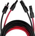 Offgridtec p&auml;ikesekaabli pikenduskaabel PV pistikupesa PV pistikupessa 6 mm&sup2; 7 m Punane/must