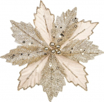 8 kunstlike j&otilde;ululillede pakk, kunstlik j&otilde;ulut&auml;ht, glitter j&otilde;ulupuu kaunistused, &scaron;ampanja kunstlik lill koos klambritega, kunstlikud lilled j&otilde;ulupuu jaoks, j&otilde;ulup&auml;rg, j&otilde;ulukaunistus