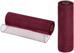 hankekaart Jute-Netzband, 25,4 cm x 9,2 m, PP, dekoratives Netzband, Wickelband f&uuml;r Weihnachtskranz, Party, Dekoration, DIY, Handwerk, Girlanden, Burgunderrot, 2 St&uuml;ck