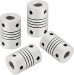 hankekaart Flexible Kupplungen, 6 mm bis 6 mm, Gelenkverbinder aus Aluminiumlegierung, flexible Wellenkupplungen, Motorkupplung f&uuml;r 3D-Drucker, CNC-Maschine, Motorf&uuml;hrung, DIY-Encoder D16 x L 23 mm