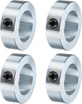 hankimine kaart kruvi kraanikraanid, 4-osaline komplekt, 1-1 / 2 "Bore, tsingitud s&uuml;sinikterasest varre kraanid, 2-1/4" OD, 11 / 16" laius, lukustus telgikraan (&otilde;&otilde;nes, kerge)