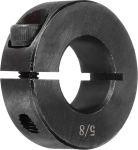 sourcing map Schaftmanschette 5/20.3 cm Bohrung Single Split Carbon Stahl Klemmkragen Schaftmanschetten mit Stellschraube Schwarz