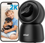 ieGeek Indoor Surveillance Camera, 2K Camera Surveillance Indoor, 360&deg; WiFi Camera Indoor, Two-Way Audio, 15 m Night Vision, PIR Motion Detection, Car Tracking, Alexa