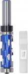 Spiral Flush Trim Router Bit 1/2 x 19 x 45 mm, laagri Round Shank Cutter, Premium Carbide Tungsten Steel, puidut&ouml;&ouml;tluseks, kork, lehtpuu, puhas l&otilde;ikamine, k&otilde;rge efektiivsus