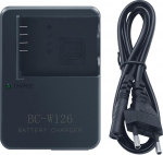 BC-W126 Laadija Fujifilm FinePix X-H1 X-PRO1 X-PRO2 X-PRO3 X-T1 X-T2 X-T3 X-T10 X-T20 X-T30 X-T100 X-T200 XE1 XE2 XE3 XA1 XA2 XA3 XM1 HS3 5 HS33 10