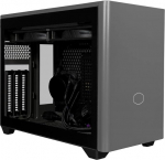 Cooler Master MasterBox NR200P MAX Mini-ITX arvutikapp - karastatud klaasist k&uuml;lgpaneel, 280 mm AIO protsessorijahuti, 850 W 80-PLUS Gold SFX toiteallikas, vertikaalne GPU hoidik koos PCI-e 4.0 x16 Riseriga