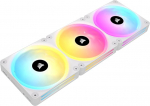 Corsair iCUE LINK QX120 RGB 120 mm magnetkuppel RGB ventilaator - kolmekordse ventilaatori stardikomplekt koos iCUE LINK s&uuml;steemikeskusega - valge
