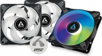 ARCTIC P12 PWM PST A-RGB (3 Pack) - PC ventilaator, 120mm ventilaator, PC korpuse ventilaator, optimeeritud staatilise r&otilde;hu jaoks, poolpassiivne: 200-2000 rpm (0 rpm)