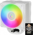 ARCTIC Freezer 36A-RGB protsessorijahuti Push-Pull & ARGB valgustusega Intelile ja AMD-le, &uuml;he torni, 2 r&otilde;huoptimeeritud 120mm P ventilaatorit, h&uuml;drod&uuml;naamiline liuglaager, 200-2000rpm, sisaldab MX-6 - valge