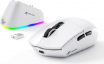 MAMBASNAKE x Attack Shark G3PRO m&auml;nguhiir koos magnetilise laadimisjaamaga, BT/2.4G traadita/kaabel, PixArt PAW3311 m&auml;ngusensor, 59g kerge, 25000 DPI valguskiirusega Gamer Office hiir PC/Mac'ile