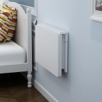 GODFSAHG Wall-Mounted White Wooden Folding Dining Table Space-Saving Corner Desk for Small Spaces Compact 70 cm Design Ideal for Apartments and Tiny Homes