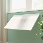 Ujuv seinalaud k&ouml;&ouml;gi s&ouml;&ouml;gitoa jaoks Valge puidust kokkupandav laud (60x30cm) Ruumis&auml;&auml;stlik nurgalaud ujuv disainiga