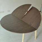 Suur &uuml;mmargune kokkupandav laud ainult 120-200cm l&auml;bim&otilde;&otilde;duga &uuml;mmargune puidust lauaplaat, mis s&auml;&auml;stab ruumi veekindel siseruumides ja v&auml;ljas &uuml;mmargune kokkupandav laud (v&auml;rv : v&auml;rv 3, suurus: