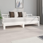 Gen&eacute;rico Wenjingqi-820378 Diivanvoodi massiivne m&auml;nd valge 2 x (80 x 200 cm)